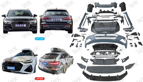 Highly Durable Audi A6 Body Kit Upgrade 2019 - 2024 Up Tp RS6 Body Kit Glossy Finish