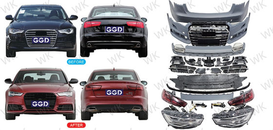 Direct replacement Audi A6 Body Kit 2012-2015 Upgrade To 2018 Body Parts Old To New