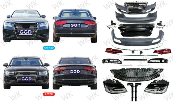 Aftermarket Audi A8 Body Kit From 2011-2014 Upgrade To 2015+ W12 Old To New
