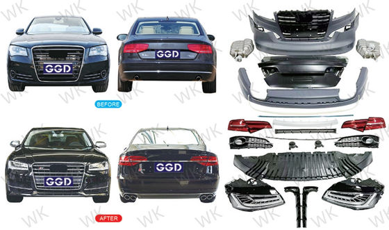 High Durability Audi A8 Body Parts From 2011-2014 Upgrade To 2015+ S8 Old To New